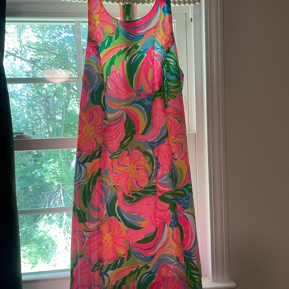 Vibrant Floral Sleeveless Dress